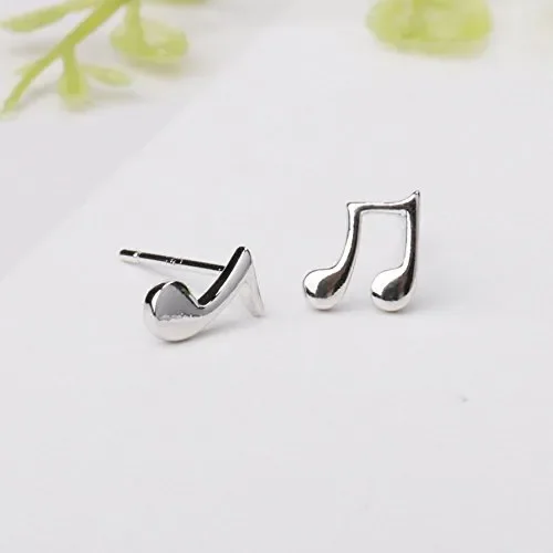 Belons – Piccoli orecchini da donna in argento sterling 925 a forma di note… - immagine 2