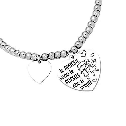 Beloved Bracciale da donna, braccialetto in acciaio emozionale – frasi, Bl6