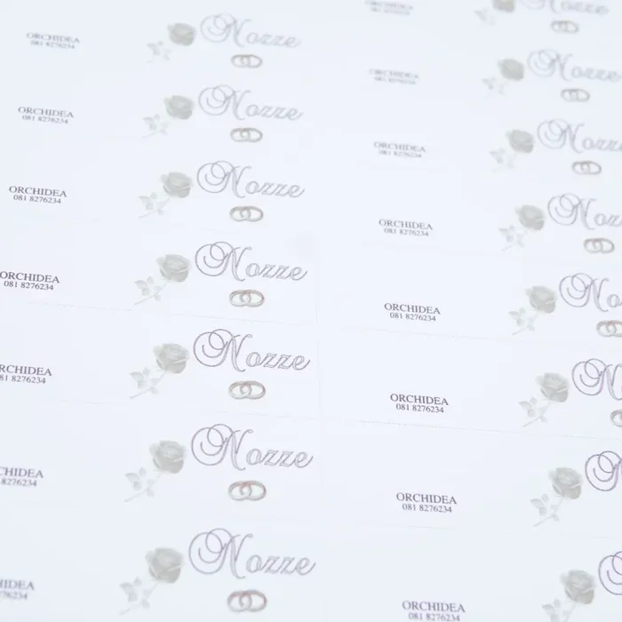 Bigliettini Nozze Bianchi