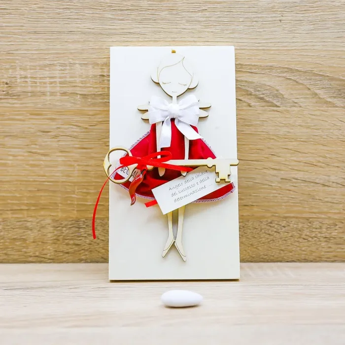 Bimba/Angelo della Chiave con Abito Rosso Beccalli Online