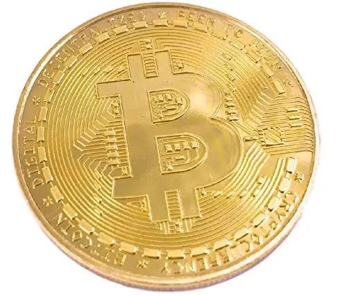 Bitcoin moneta BTC, dorato (2017 Nuovo rilievo), Perfetto come regalo di…