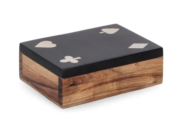 Bizzotto Decorazione Carte Fortune 11,3 x 8,3 Cm Nero