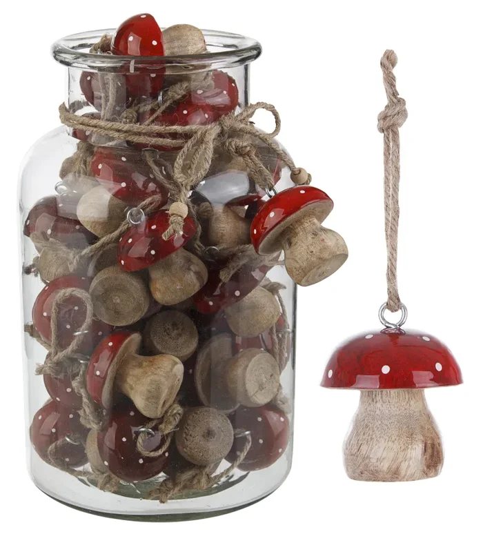 Bizzotto Pendaglio Natale Haley Fungo Rosso Natural
