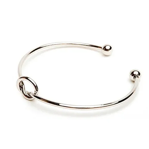 BODYA Donna L’amore del braccialetto nodo regolabile fiocco Argento - immagine 2