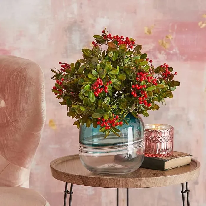 Bomboniera EDG Enzo De Gasperi candela Crystal Fucsia in vetro h8,5 cm Mirtillo Rosso e Melograno - immagine 3