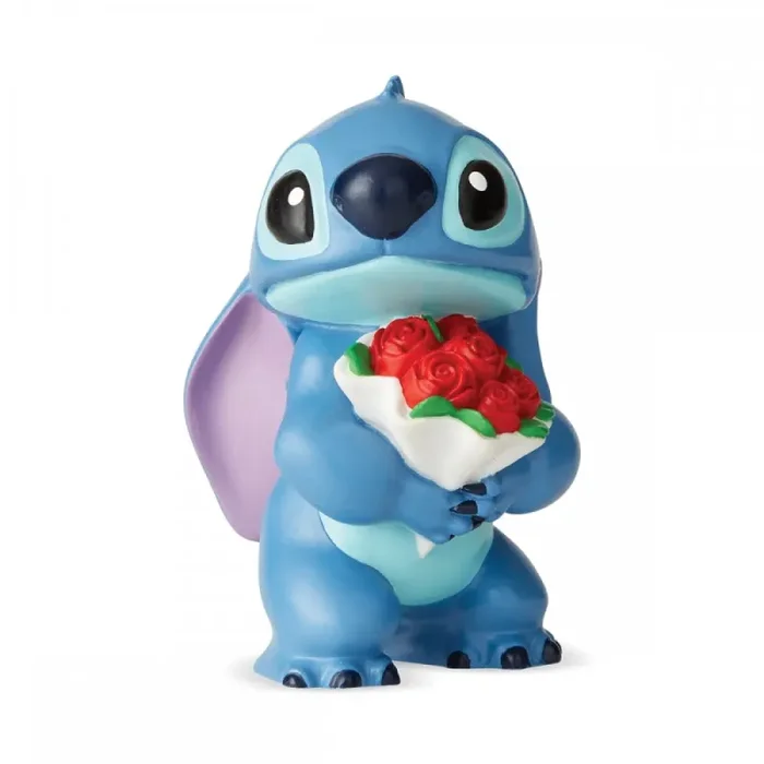 Bomboniera Enesco Statuetta Colorata Stitch con Fiori