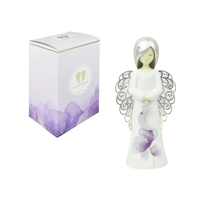 Bomboniera Enesco Statuetta Luna con Strass You Are An Angel H12,5 cm