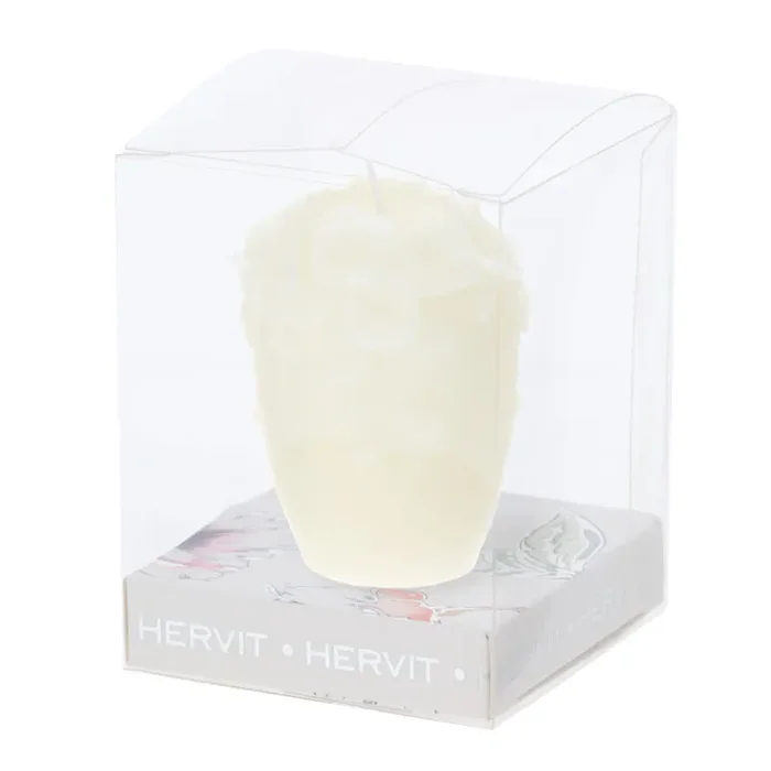 Bomboniera Hervit Candela Bouquet Bianca 6 cm