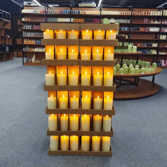 BONTURI CASA HOME DECORATION Candela led H 9 Cm D 7 Cm Bianca Fornitura