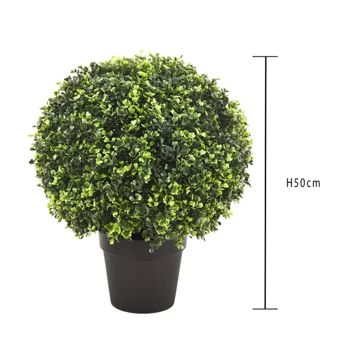 Bossolo Artificiale Sfera Altezza 50 cm Verde In saldo - immagine 2