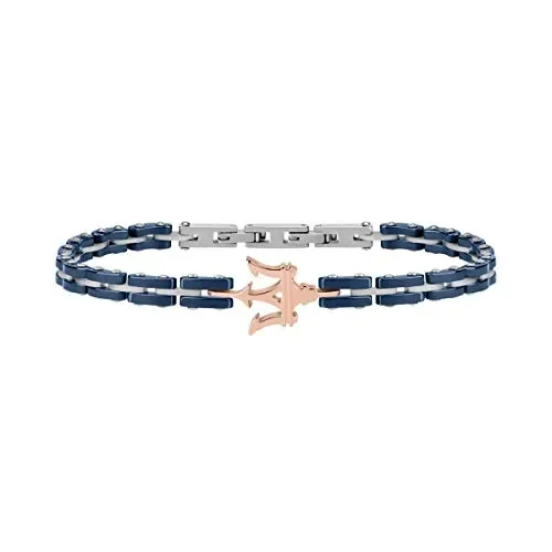 Bracciale da uomo, Collezione Maserati Jewels, in acciaio e ceramica -…