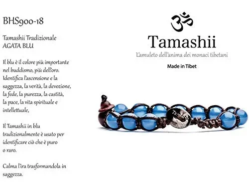 Bracciale tibetano in Agata Blu MainApps - immagine 2