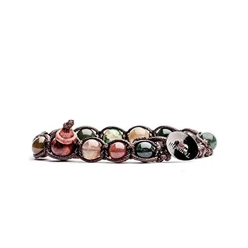 Bracciale tibetano in Agata Muschiata MainApps