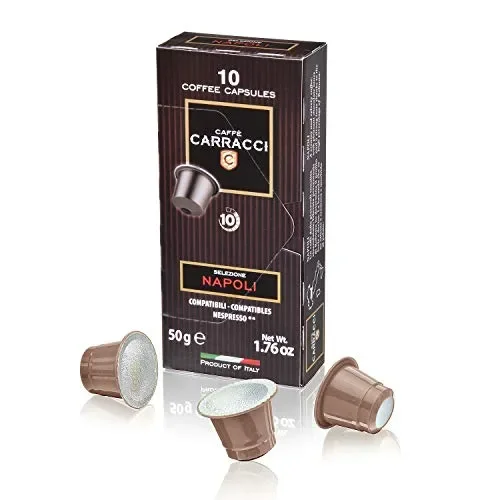 Caffè Carracci, Capsule Compatibili Nespresso, Napoli – 10 astucci da 10…