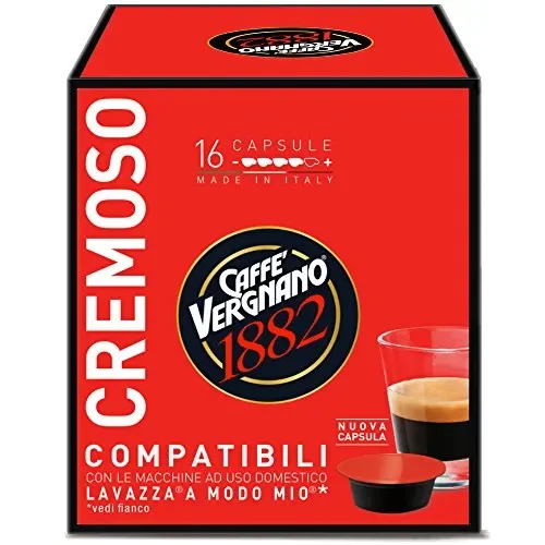 Caffè Vergnano 1882 Capsule Compatibili Lavazza A Modo Mio, 128 capsule
