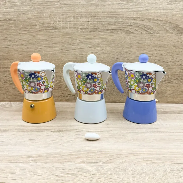 Caffettiera Fiori Cuore Matto