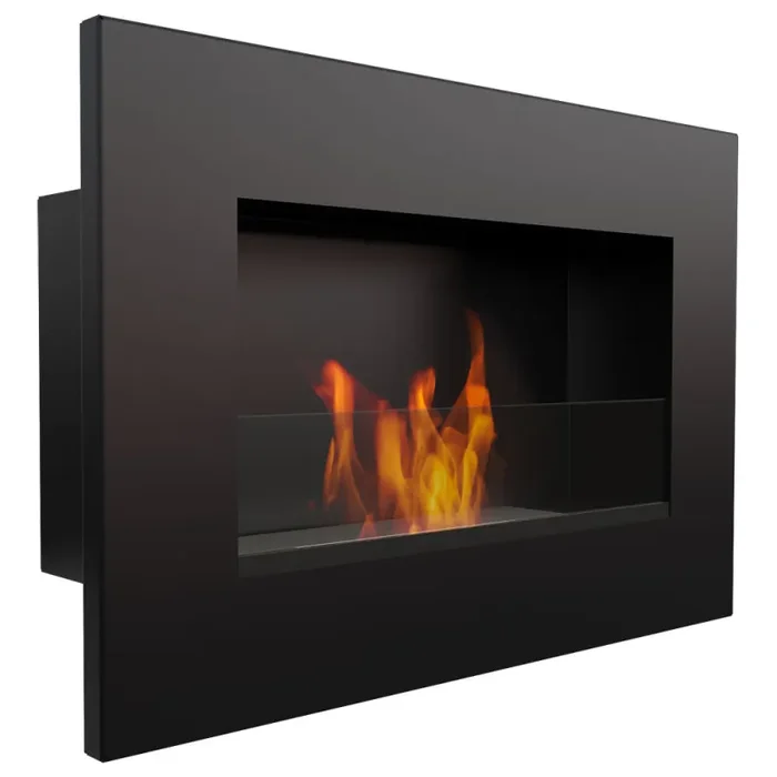 Camino a Bioetanolo da Parete 60×40 cm Flig Huston Nero