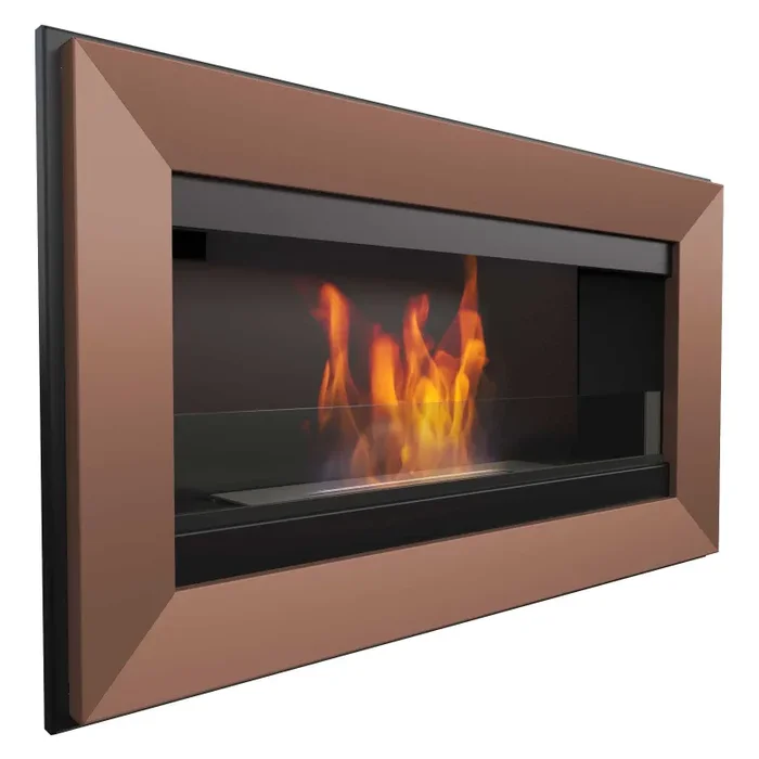 Camino a Bioetanolo da Parete 88×51 cm Flig Las Vegas Bronzo