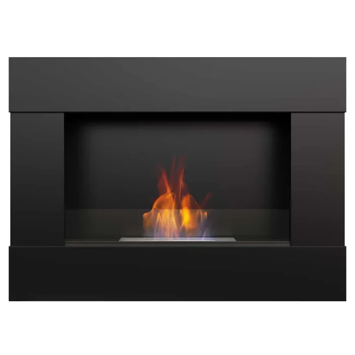 Camino a Bioetanolo da Parete 90×65,2 cm Flig Boston Nero - immagine 2