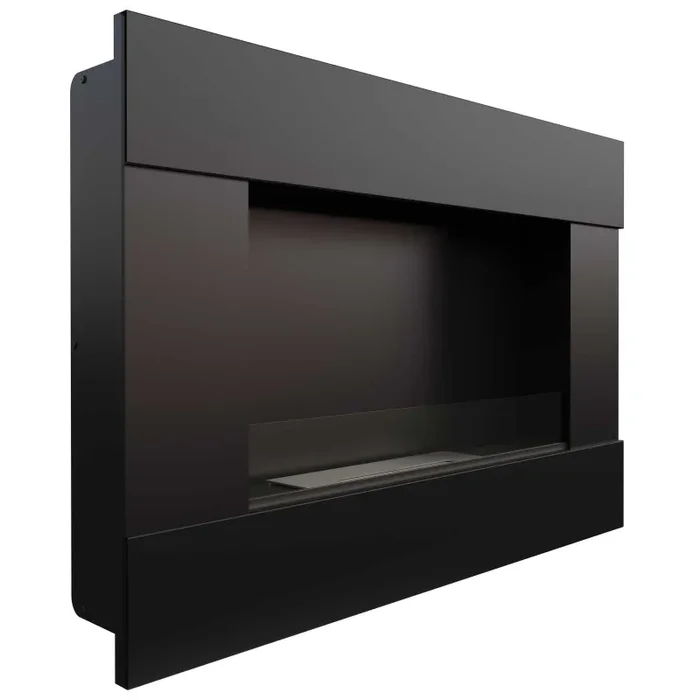 Camino a Bioetanolo da Parete 90×65,2 cm Flig Boston Nero - immagine 3