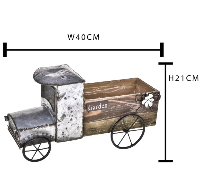 Camioncino contenitore in Legno Larghezza 40 cm - immagine 2