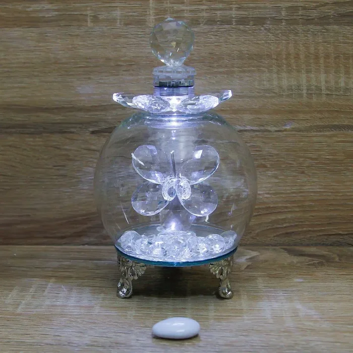 Campana Led Cristalli con Farfalla Via Margutta - immagine 2