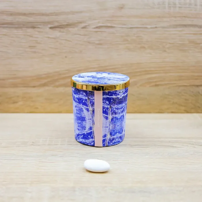 Candela Profumata “Linea Marmo” Blu Madrhèlen
