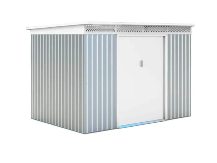 Casetta Box da Giardino Porta Utensili 267×181 cm in Metallo Silver