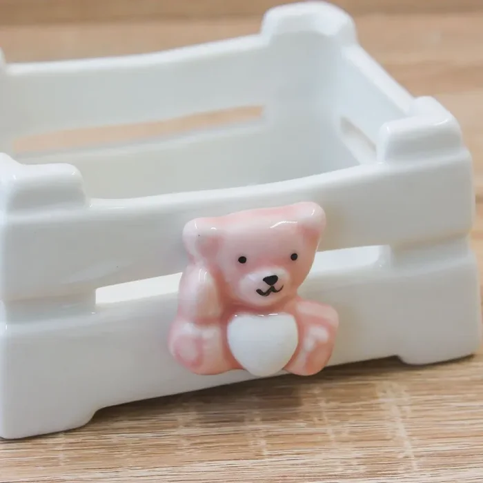 Cassetta con Orsetto del Cuore Rosa Vendita online - immagine 2