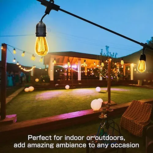 Catena Luminosa Esterno,OxyLED 15 Metri Luci Natale Bianco Caldo 15led - immagine 3