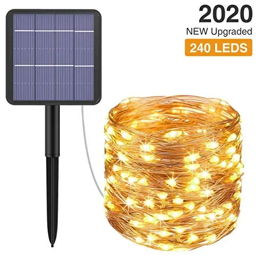 Catena Luminosa Esterno Solare,Hepside 24M 240 LED lucine Solari da esterno…