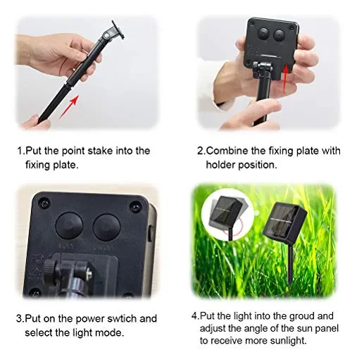 Catena Luminosa Solare – 2 Pacchi 10M 100 LED Stringa Luci Solari Esterno… - immagine 2