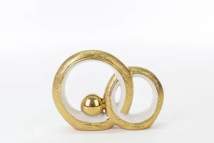 CERCHI PORCELLANA ORO 18X4.5X13.5