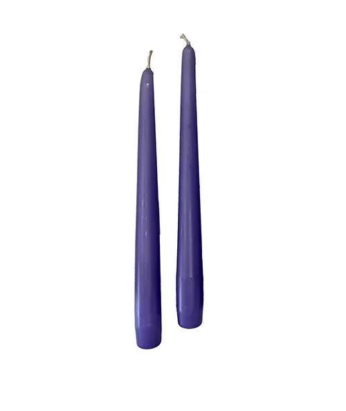 Cereria Di Giorgio Candele Coniche D 2,2 Cm H 25 Cm Lavanda 10 Pz