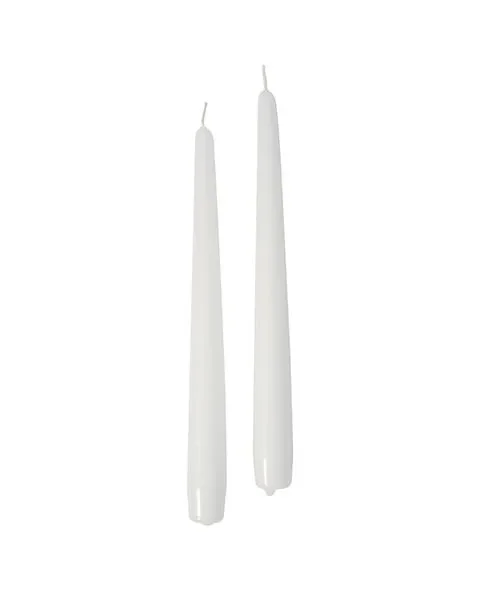 Cereria Di Giorgio Candele Coniche Ø 2,2 cm H. 25 cm (10 pz) – Bianco