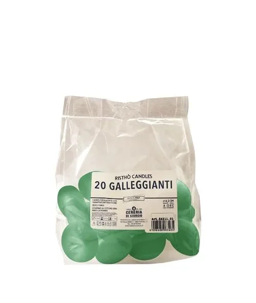 Cereria Di Giorgio Candele Galleggianti Ø 4,5 cm H. 2,7 cm (20 pz) – Rosa Scuro