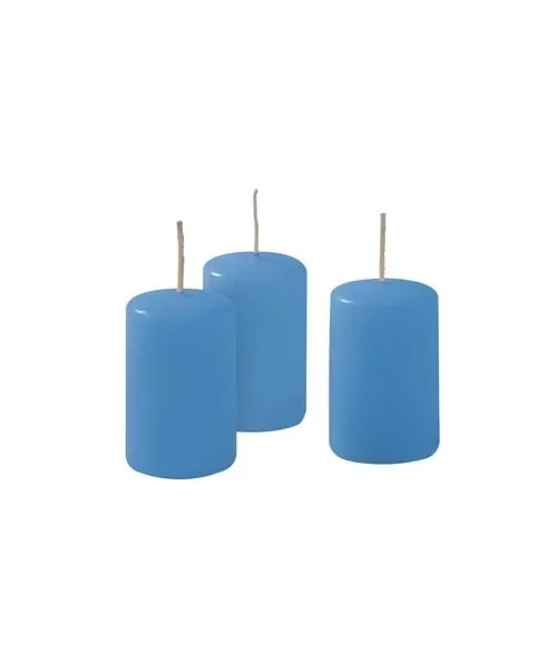 Cereria Di Giorgio Ceri Ø 4 cm H. 7 cm (12 pz) – Celeste Chiaro