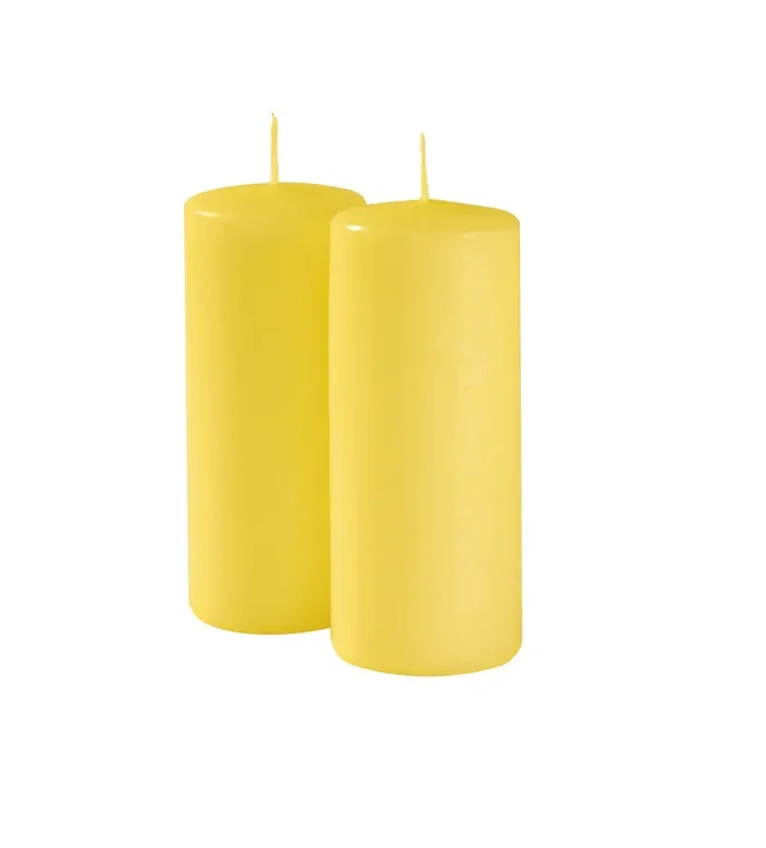 Cereria Di Giorgio Ceri Ø 6 cm H. 15 cm (6 pz) – Giallo