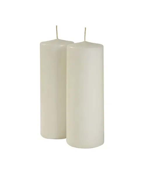 Cereria Di Giorgio Cero D 7 Cm H 25 Cm 2 Pz Panna Fornitura