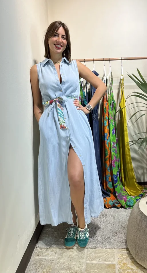 CHEMISIER DENIM CHAMBRAY - immagine 2