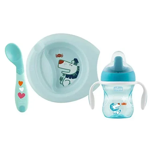 Chicco Set Pappa 6M+, Bimbo, Blu 6 Mesi +