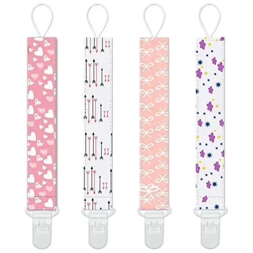 Ciuccio Clip Baby, Catena Clips in Plastica Infantile, Clipe Ragazze