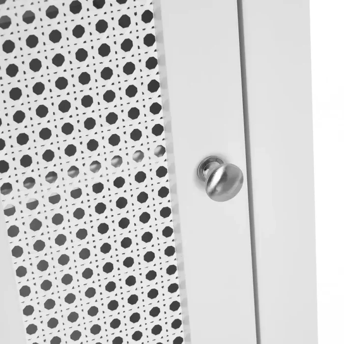 Colonna da Bagno con Mensole Armadio in Legno Colore Bianco 30x28x170H cm - immagine 2