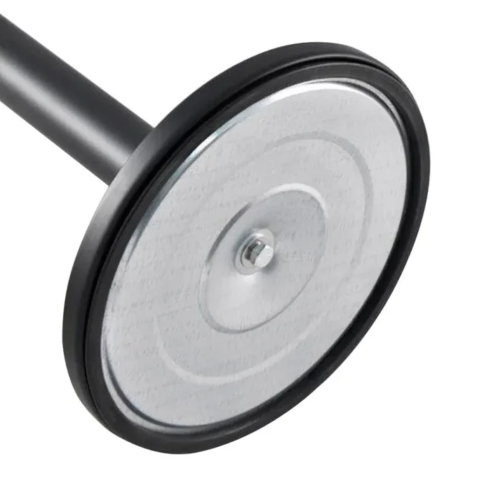 Colonnina Tendinastro 3 metri in Metallo Nero Opaco Ø36×101 cm Nastro Rosso - immagine 3