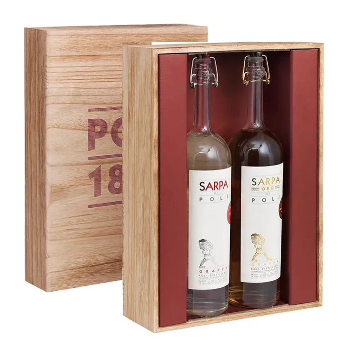 Confezione Legno Sarpa e Sarpa Oro – Distilleria Poli Vendita online