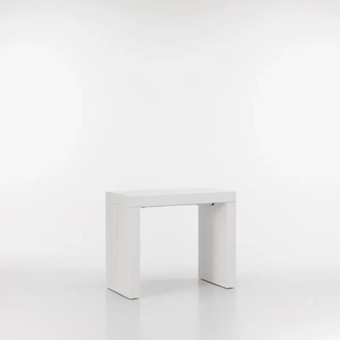 Consolle Allungabile 45/180x90x75 cm in MDF TFT Mahuva Bianco Opaco