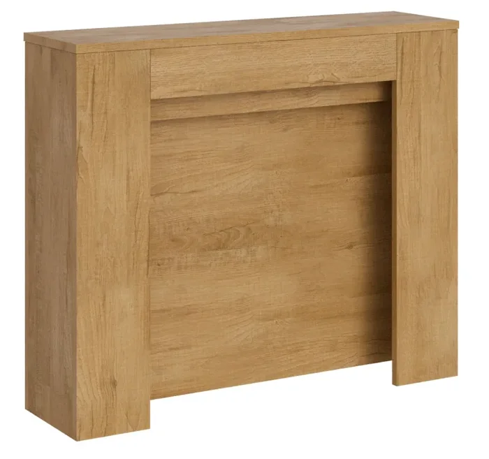 Consolle Allungabile 90×25/211 cm Pannelli in Nobilitato Kiba Quercia Natura