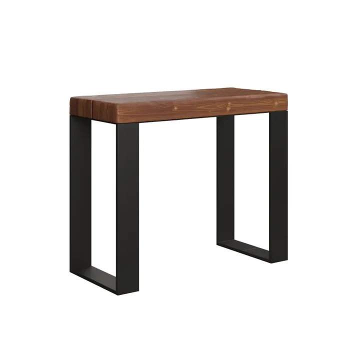 Consolle Allungabile 90-290x40x77 cm in Nobilitato Marrone