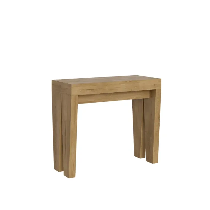 Consolle Allungabile 90-300x42x77 cm in Nobilitato Marrone