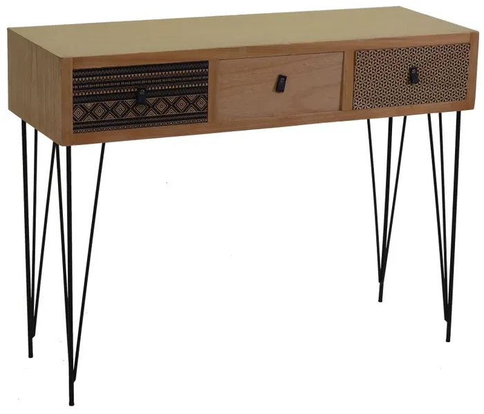 Consolle Rettangolare 3 Cassetti Budapest Moda